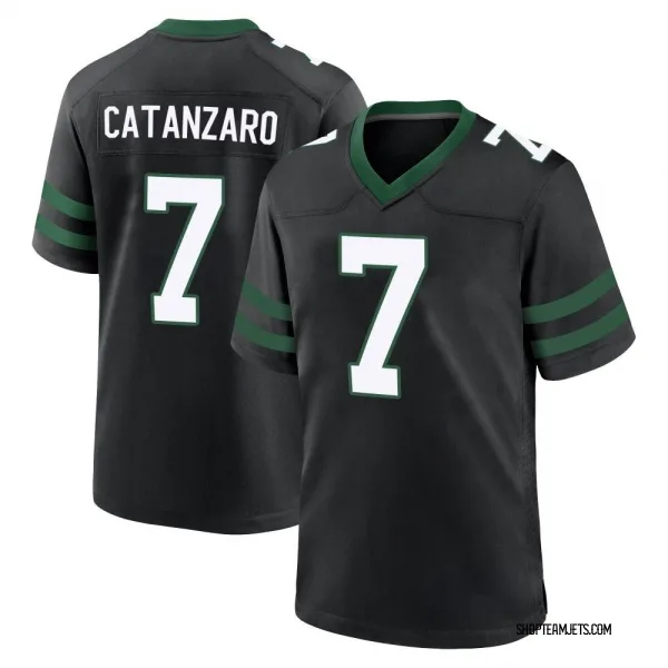 Men's Chandler Catanzaro New York Jets Game Black Legacy Alternate Jersey