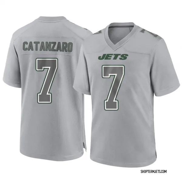 Men's Chandler Catanzaro New York Jets Game Gray Atmosphere Fashion Jersey