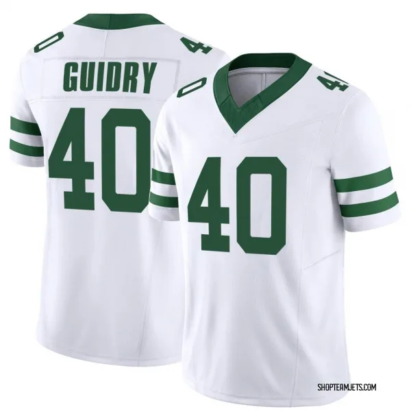 Javelin Guidry Men's Nike Gotham Green New York Jets Game Custom Jersey Size: 3XL