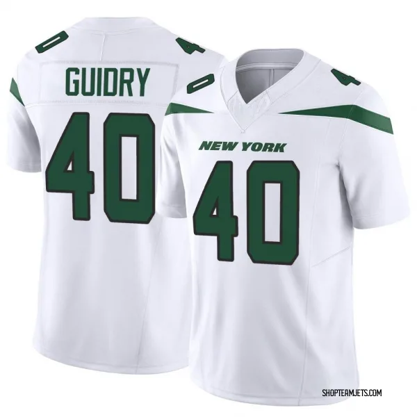 Javelin Guidry Men's Nike Gotham Green New York Jets Game Custom Jersey Size: 3XL