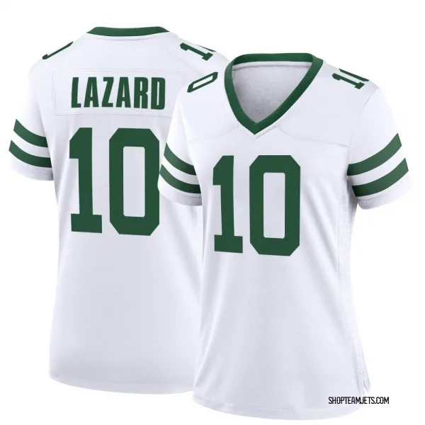 Men's Nike Allen Lazard White New York Jets Legacy Player Game Jersey Size: 3XL